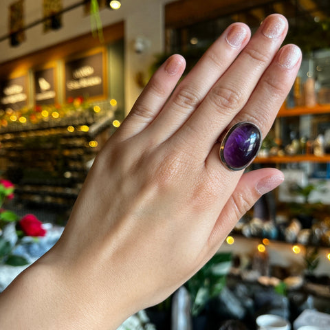 Amethyst Ring "Jamila" - Size 6.5