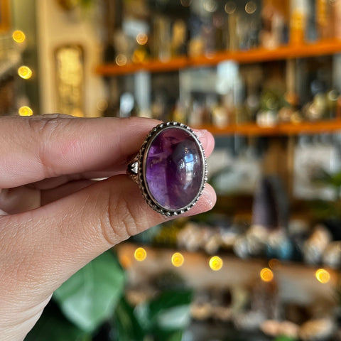 Amethyst Ring "Tiana" - Size 8