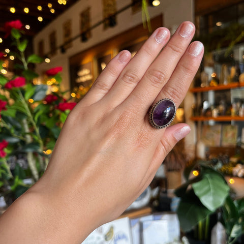 Amethyst Ring "Tiana" - Size 8