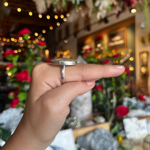 Rutilated Quartz Ring "Collin" - Size 9