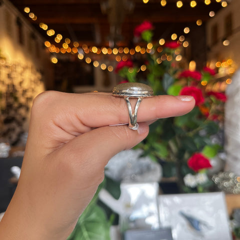 Rutilated Quartz Ring "Maddie" - Size 5.5