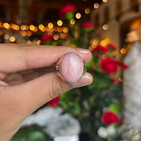 Pink Opal Ring "Teresa" - Size 9