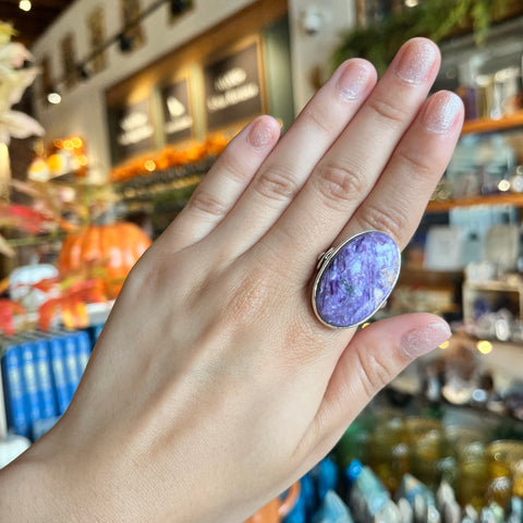 Charoite Ring "Lola" - Size 9