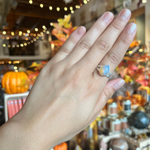 Ethiopian Opal Ring "Ashley" - Size 7.5