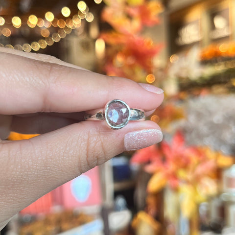 Blue Topaz Ring "Eloise" - Size 8.5