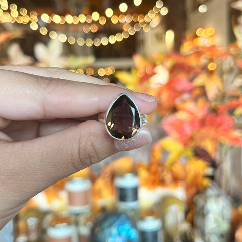 Smoky Quartz Ring "Cameron" - Size 7