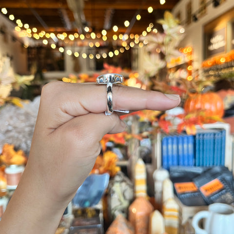 Rainbow Moonstone Ring "Jane" - Size 6.5