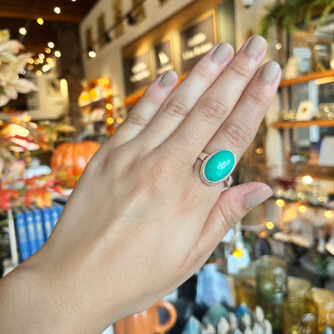 Chrysoprase Ring "Caroline" - Size 11