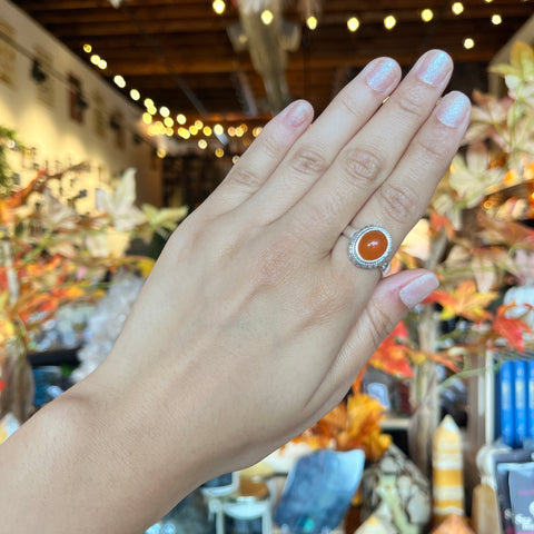 Carnelian Ring "Bea" - Size 9