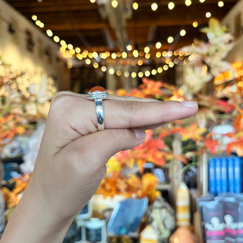 Carnelian Ring "Bradley" - Size 9