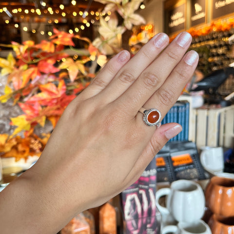 Carnelian Ring "Bradley" - Size 9