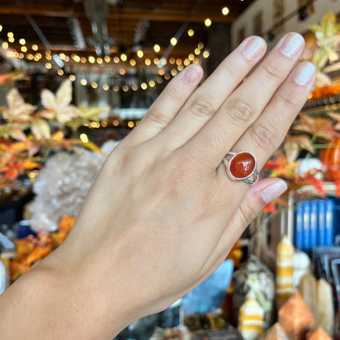 Carnelian Ring "Lilla" - Size 9