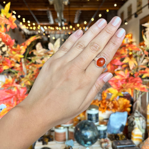 Carnelian Ring "Isabelle" - Size 6.5