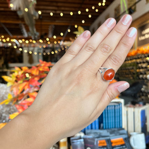 Carnelian Ring "Roxanne" - Size 9