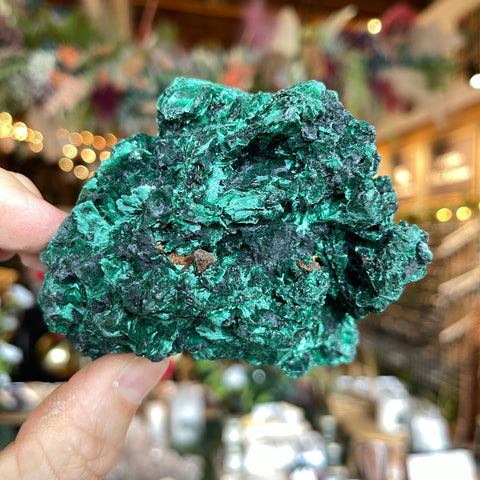 Fibrous Malachite "Vanessa"