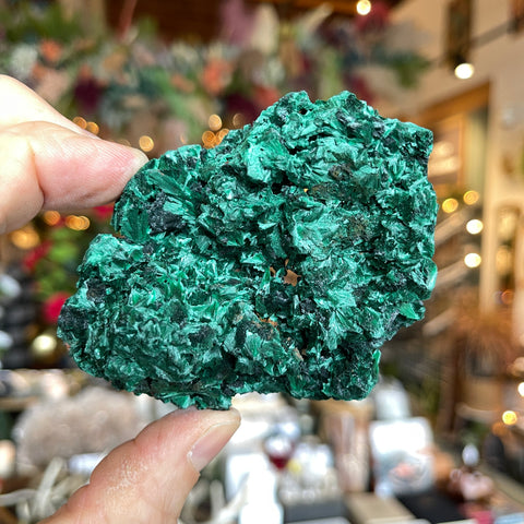 Fibrous Malachite "Sophie"