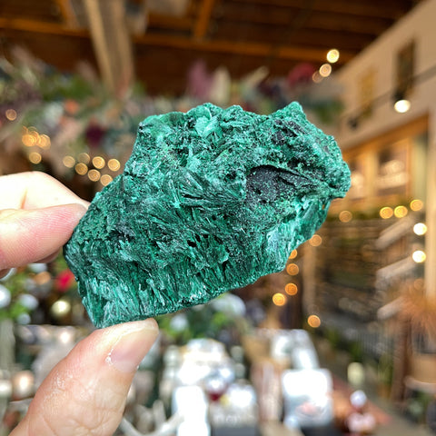 Fibrous Malachite "Maya"