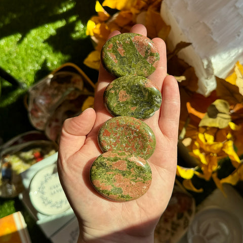 Unakite Worry Stone | Thumb Stone