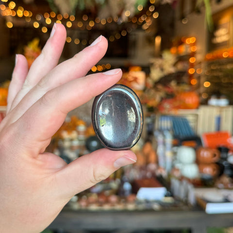 Hematite Worry Stone | Thumb Stone