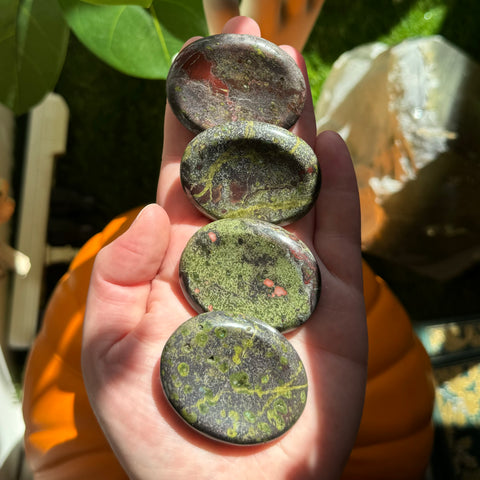 Dragon's Blood Jasper Worry Stone | Thumb Stone