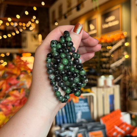 Ruby Zoisite Stretch Bracelet