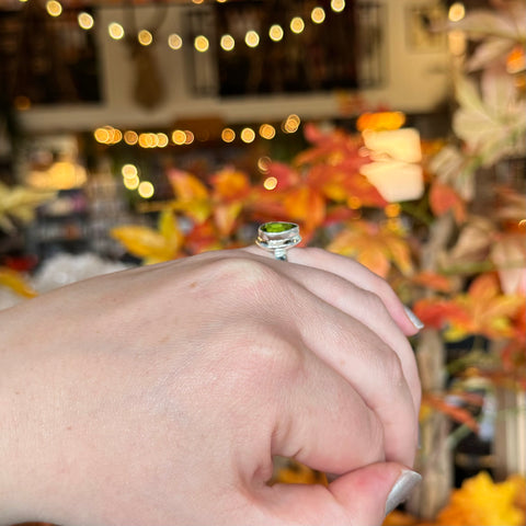 Peridot Ring "Marco" - Size 6.5