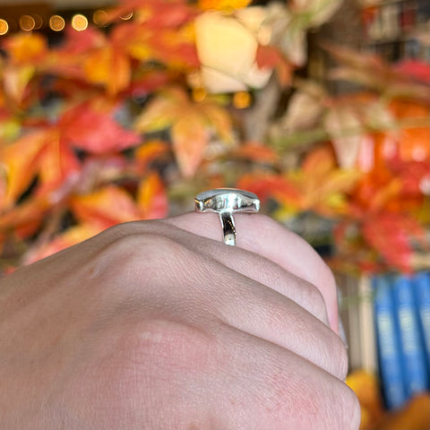 Rainbow Moonstone Ring "Julius" - Size 5.5