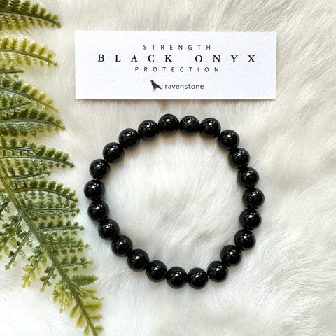 Black Onyx Stretch Bracelet