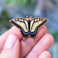 Botanical Bright Swallowtail Butterfly Enamel Pin