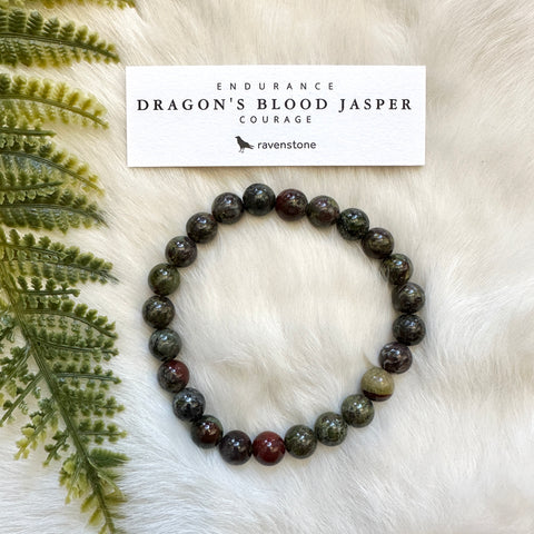 Dragon's Blood Jasper Stretch Bracelet