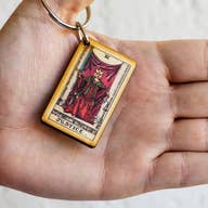 Most Amazing Justice Tarot Keychain