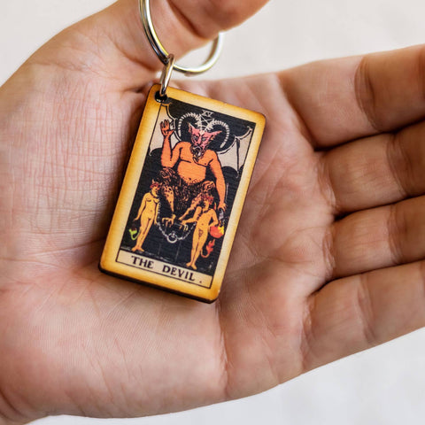 Most Amazing The Devil Tarot Keychain