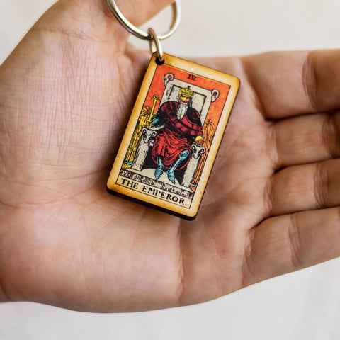 Most Amazing The Emperor Tarot Keychain