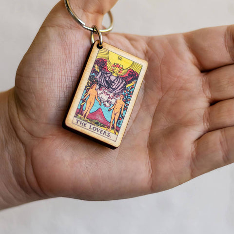 Most Amazing The Lovers Tarot Keychain