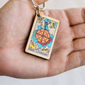 Most Amazing Wheel of Fortune Tarot Keychain