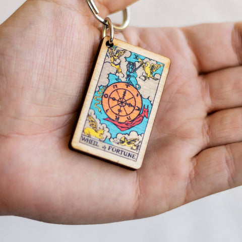 Most Amazing Wheel of Fortune Tarot Keychain