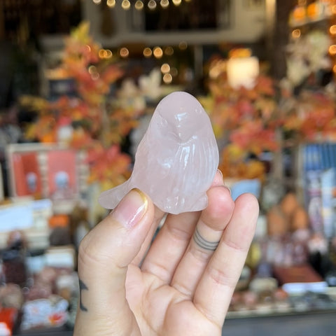 Rose Quartz Bird