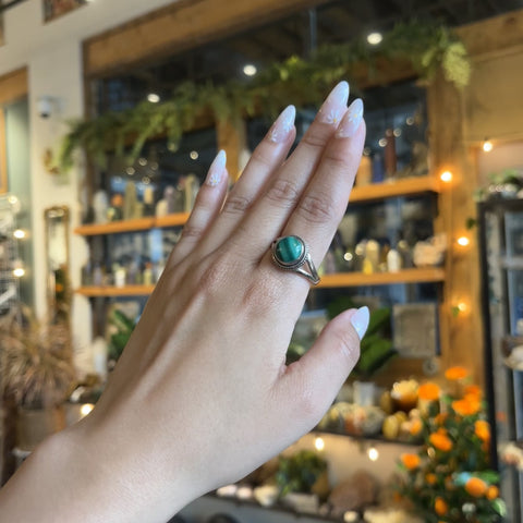 Malachite Ring "Circe" - Size 11