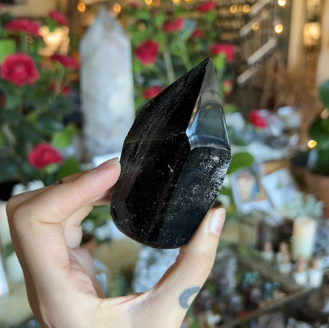 Rough Gold Sheen Obsidian Point