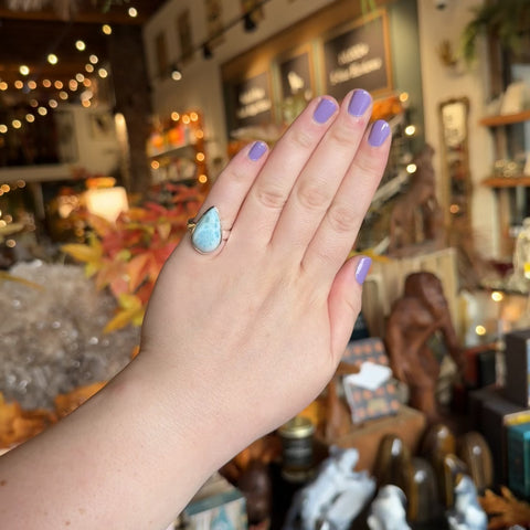 Larimar Ring "June" - Size 8