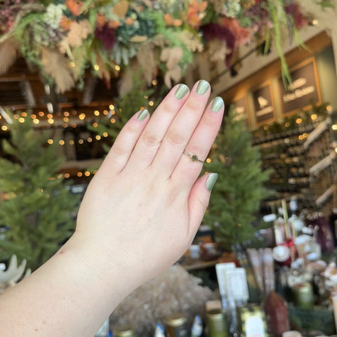 Moldavite Ring "Xiomara" - Size 9.5