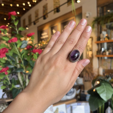 Amethyst Ring "Tiana" - Size 8