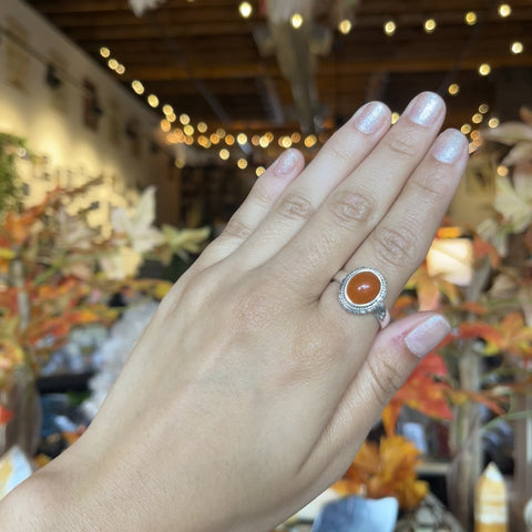 Carnelian Ring "Bea" - Size 9