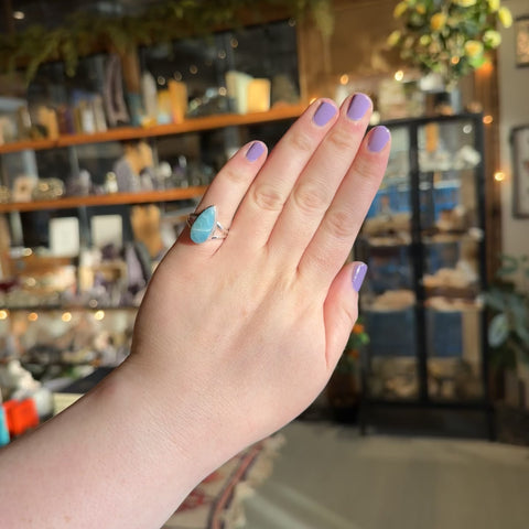 Larimar Ring "Madelyn" - Size 7