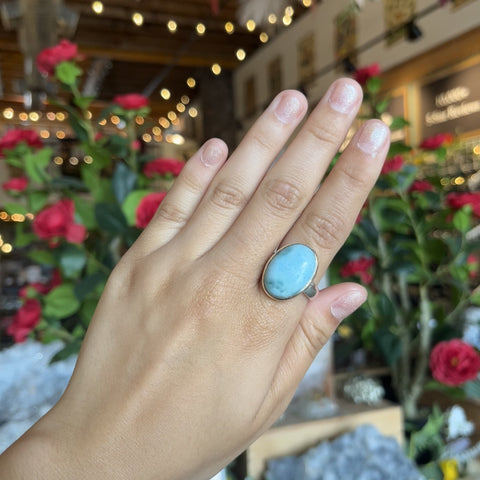 Larimar Ring "Dakota" - Size 8.5