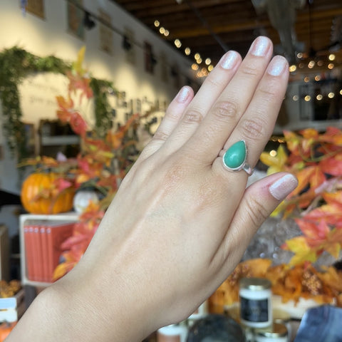 Chrysoprase Ring "Alexis" - Size 7