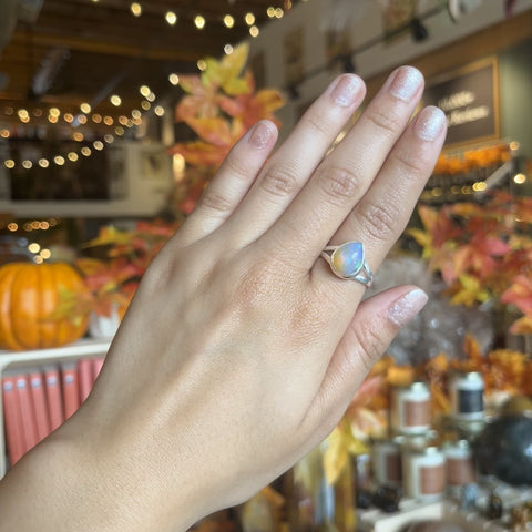 Ethiopian Opal Ring "Ashley" - Size 7.5