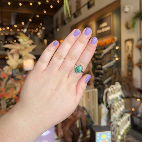 Malachite Ring "Gianna" - Size 11