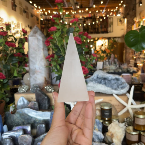 Small Selenite Pyramid