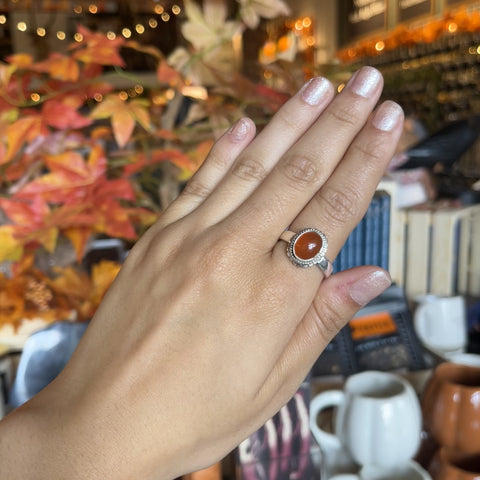 Carnelian Ring "Bradley" - Size 9